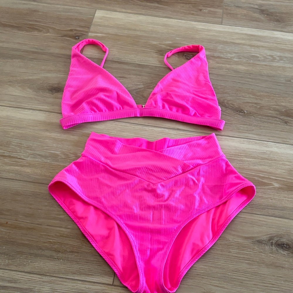 Aerie Hot Pink Bikini Top